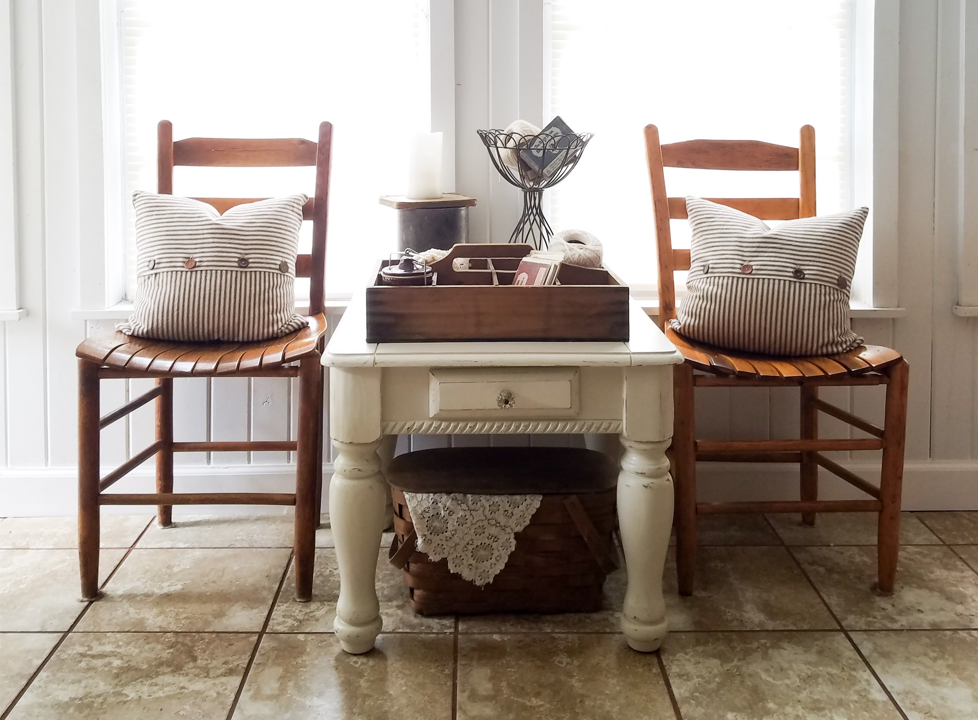 Featured Farmhouse Side Table by Prodigal Pieces | prodigalpieces.com