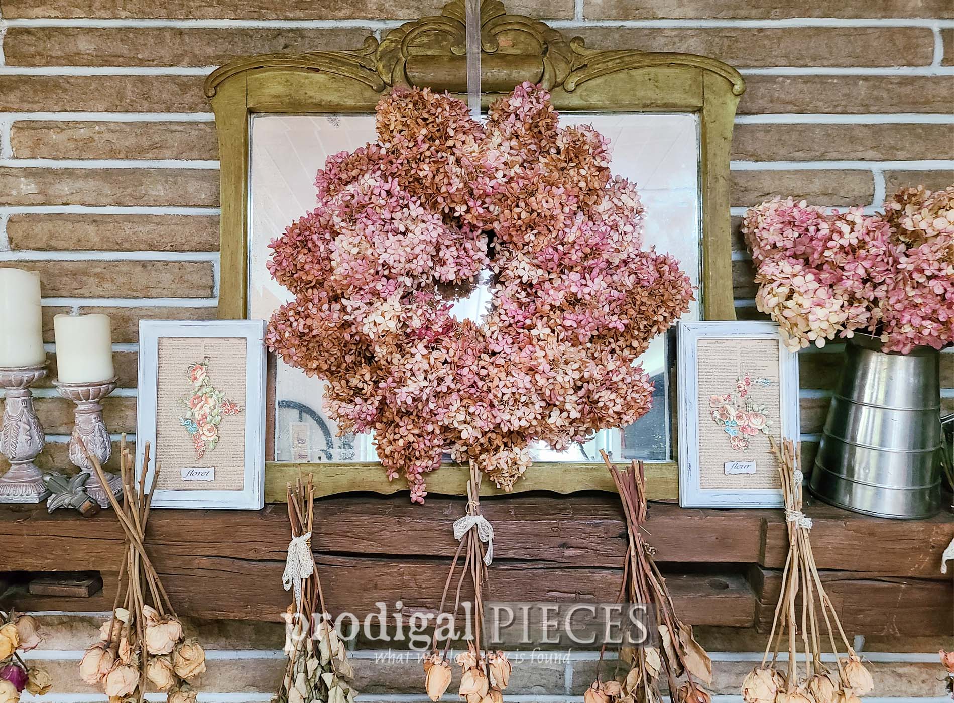 Thrift Store Frames Upcycled into Cottage Farmhouse Decor by Larissa of Prodigal Pieces | prodigalpieces.com #prodigalpieces