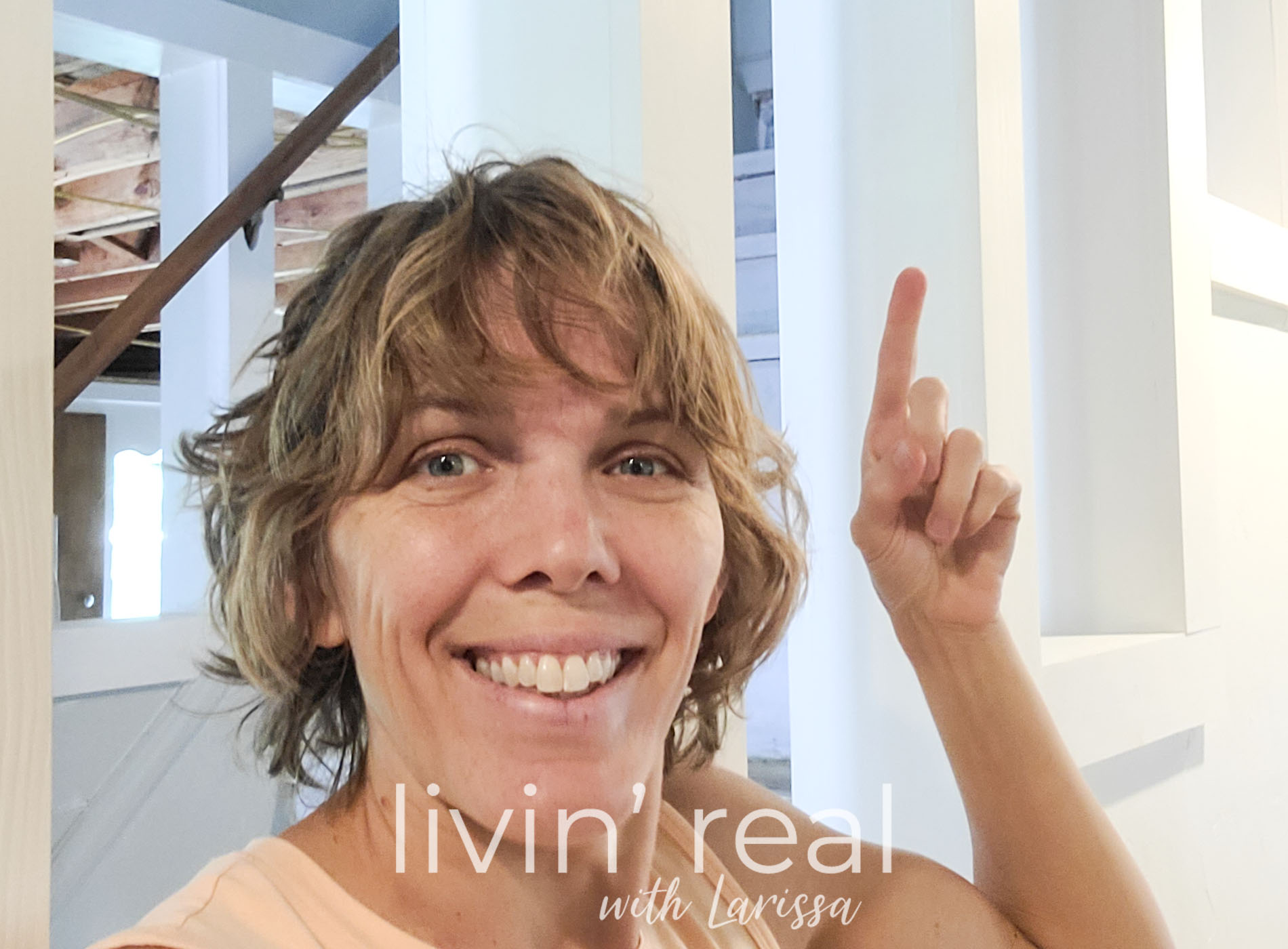 Featured Open Staircase Trim DIY Remodel by Livin' Real with Larissa | livinrealwithlarissa.com #livinrealwithlarissa