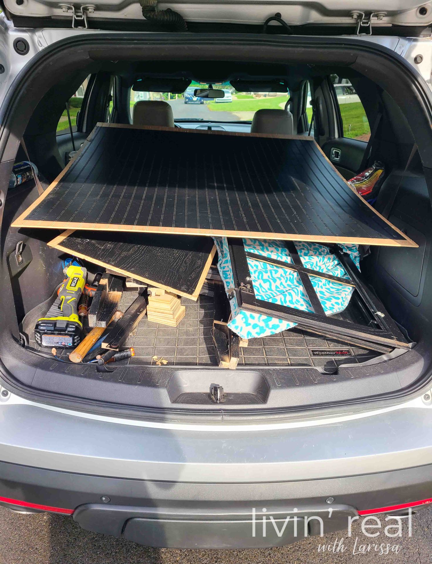 Free Cabinet Pieces Inside Car | livinrealwithlarissa.com #livinrealwithlarissa.com Free Cabinet Pieces Inside Car | livinrealwithlarissa.com #livinrealwithlarissa.com