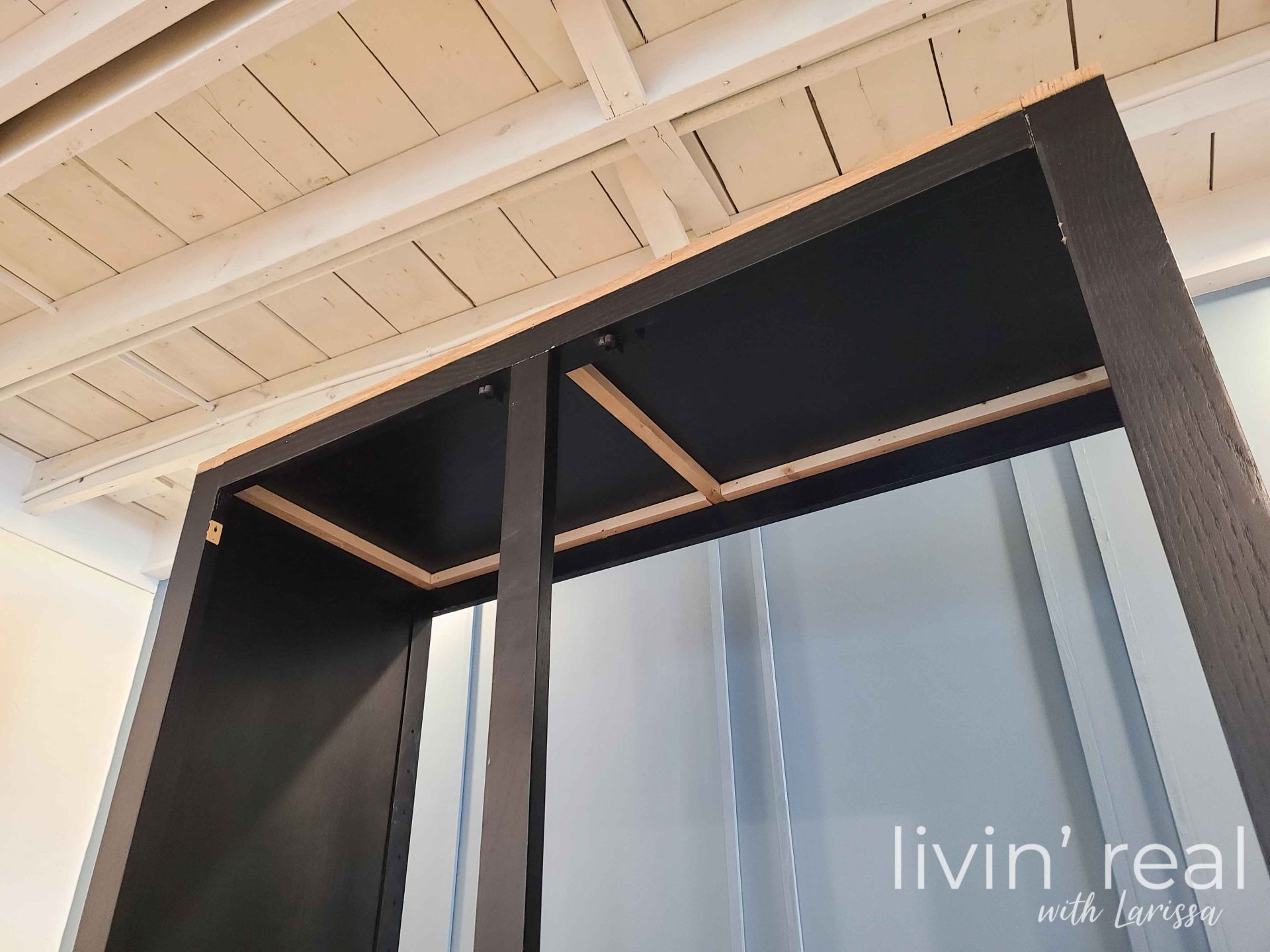 Inside Cabinet Framing | livinrealwithlarissa.com #livinrealwithlarissa Inside Cabinet Framing | livinrealwithlarissa.com #livinrealwithlarissa