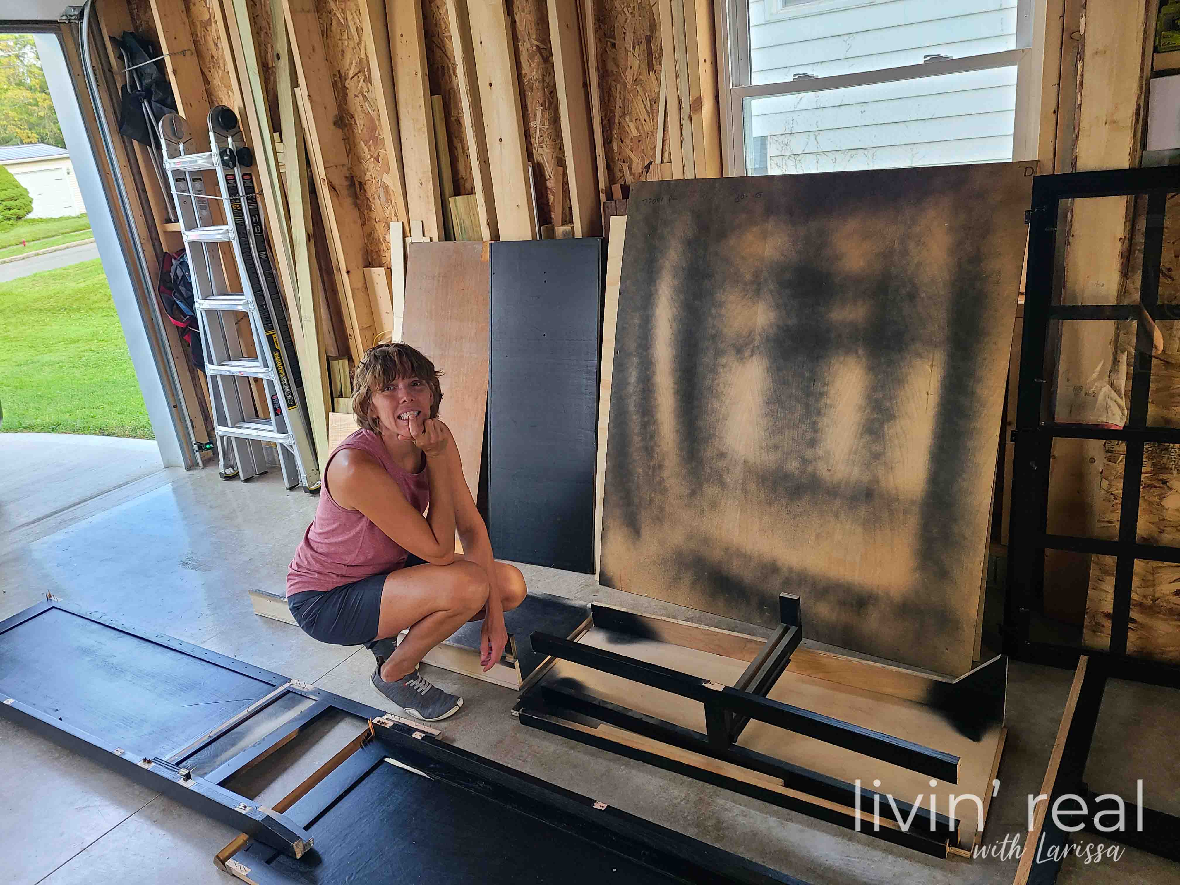Larissa Pondering Cabinet Rebuild | livinrealwithlarissa.com #livinrealwithlarissa Larissa Pondering Cabinet Rebuild | livinrealwithlarissa.com #livinrealwithlarissa