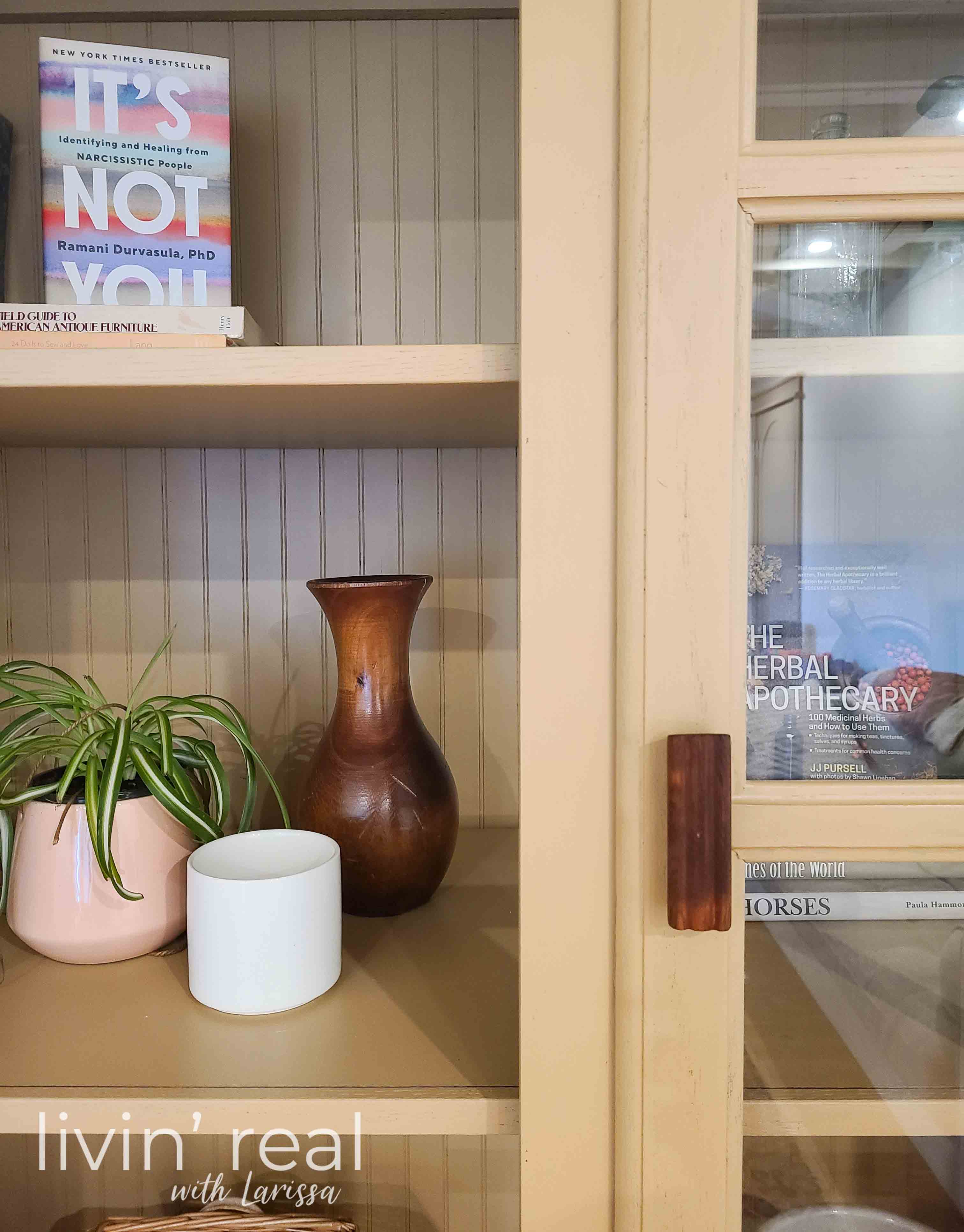 Minimal Cabinet Decor by Livin' Real with Larissa | livinrealwithlarissa.com #livinrealwithlarissa Minimal Cabinet Decor by Livin' Real with Larissa | livinrealwithlarissa.com #livinrealwithlarissa