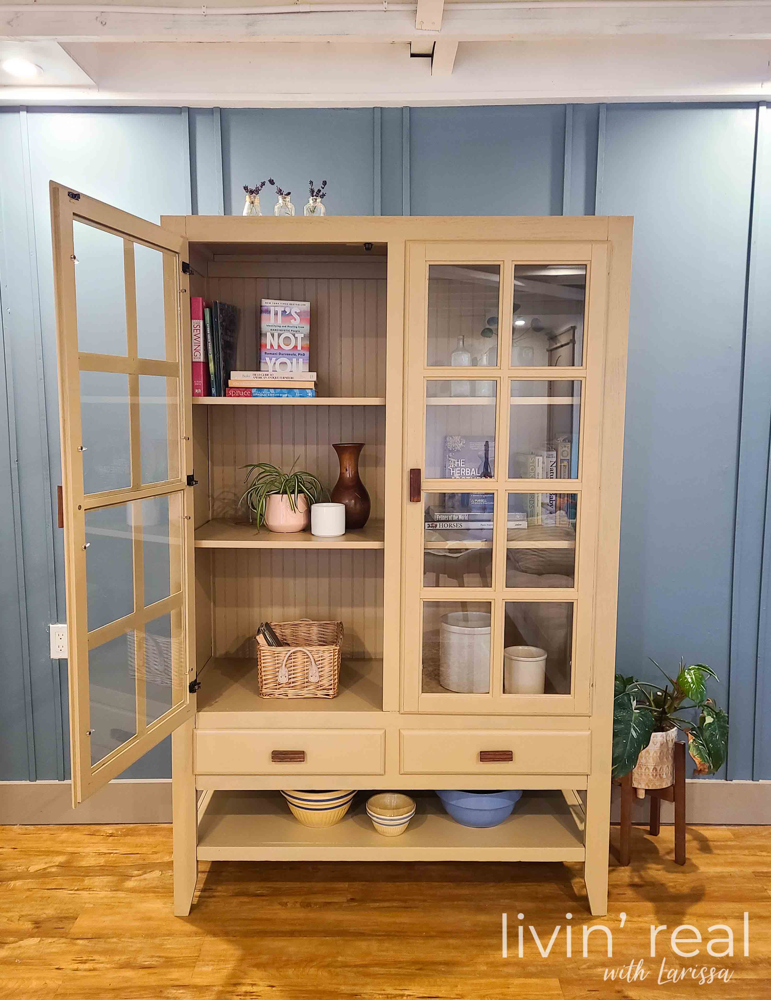 Modern Minimalist Free Cabinet Makeover by Livin' Real with Larissa | livinrealwithlarissa.com #livinrealwithlarissa Modern Minimalist Free Cabinet Makeover by Livin' Real with Larissa | livinrealwithlarissa.com #livinrealwithlarissa