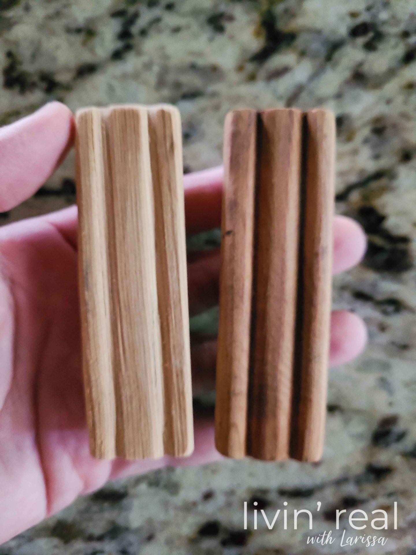 Replacement Cabinet Pull Made from Scrap Wood | livinrealwithlarissa.com #livinrealwithlarissa Replacement Cabinet Pull Made from Scrap Wood | livinrealwithlarissa.com #livinrealwithlarissa